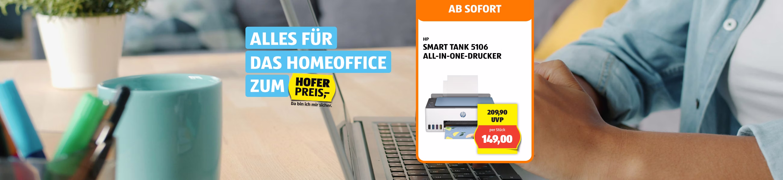Alles f&uuml;r das Homeoffice zum HOFER Preis